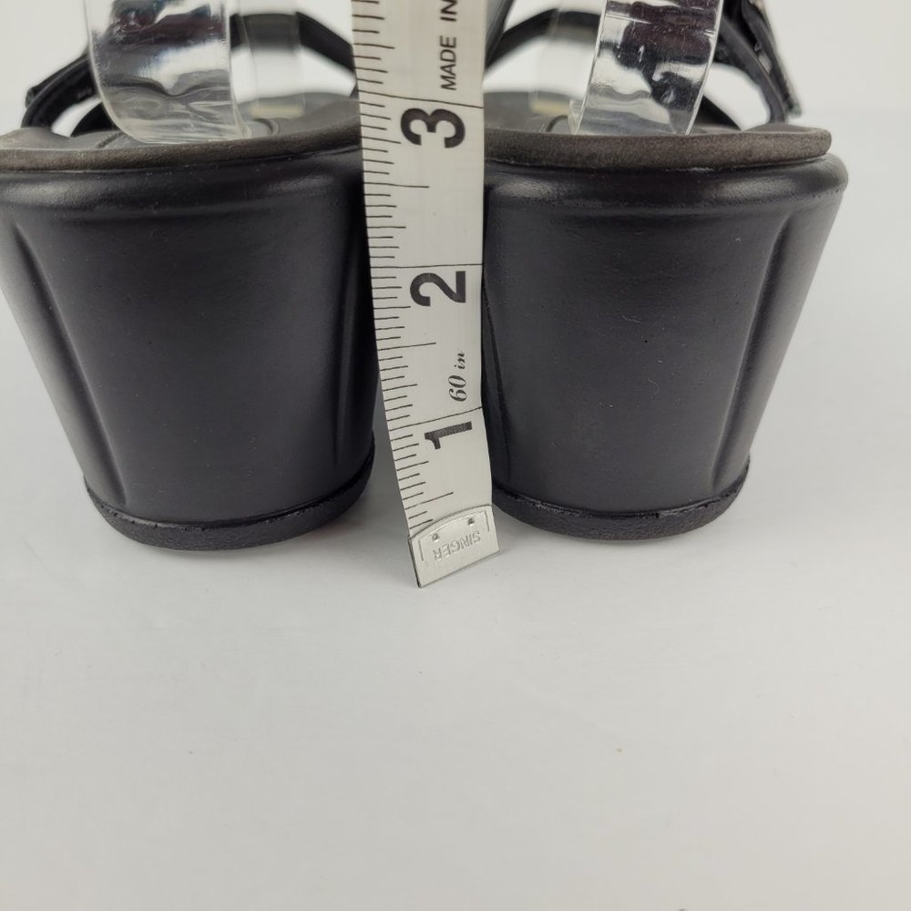 Dansko Annabel Black Textured Leather Double Strap Slide Sandal EU 41/US 10.5-11 - Picture 8 of 12